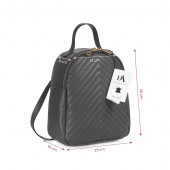 Rucsac dama din piele naturala DiAmanti Tommaso Grigio Scuro